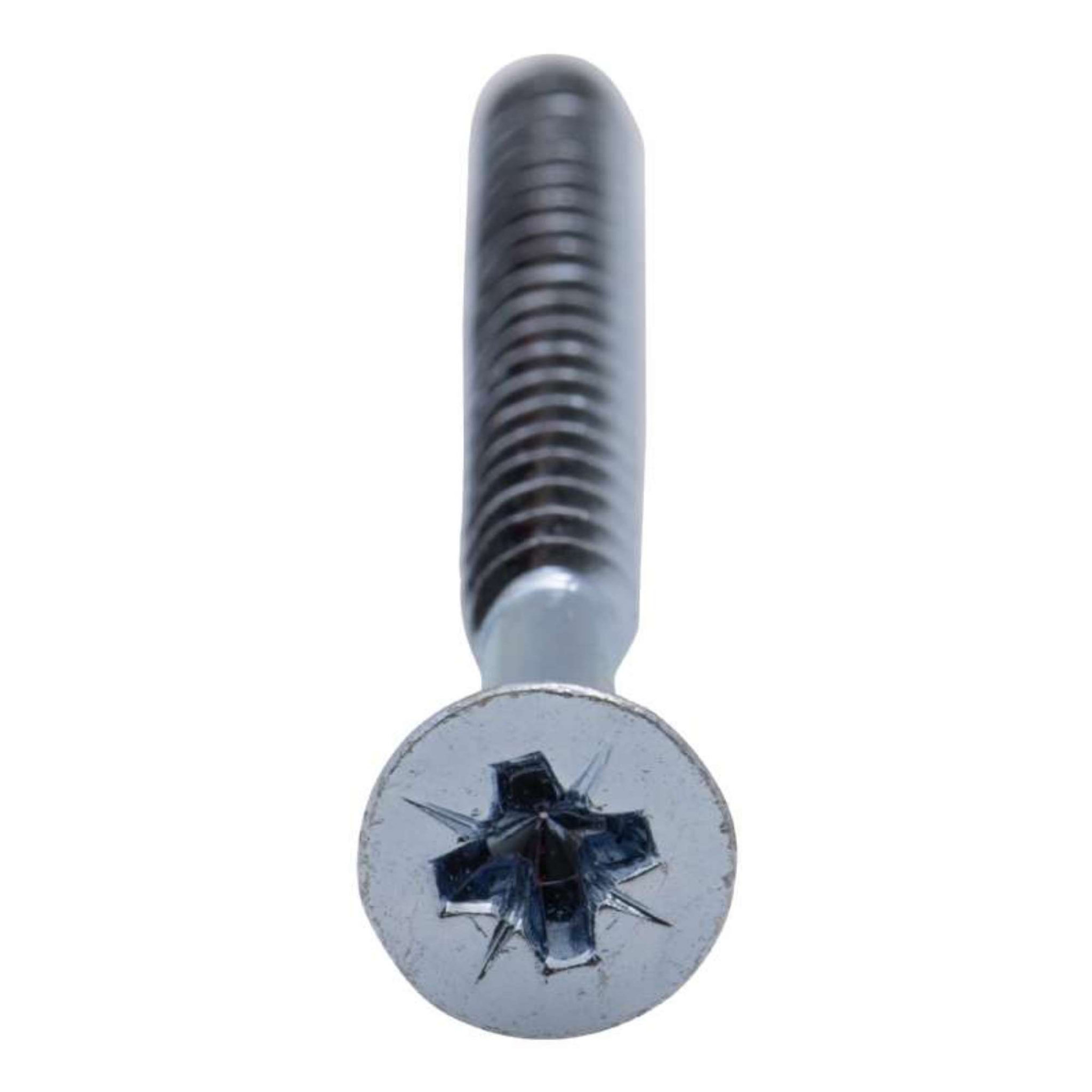 Voir la diapositive 2 :  Vis à bois tête fraisée PZ zinguée Vissal filet total 6x80 mm  x5 vis