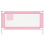 VIDAXL Barriere de securite de lit d'enfant Rose 160x25 cm Tissu