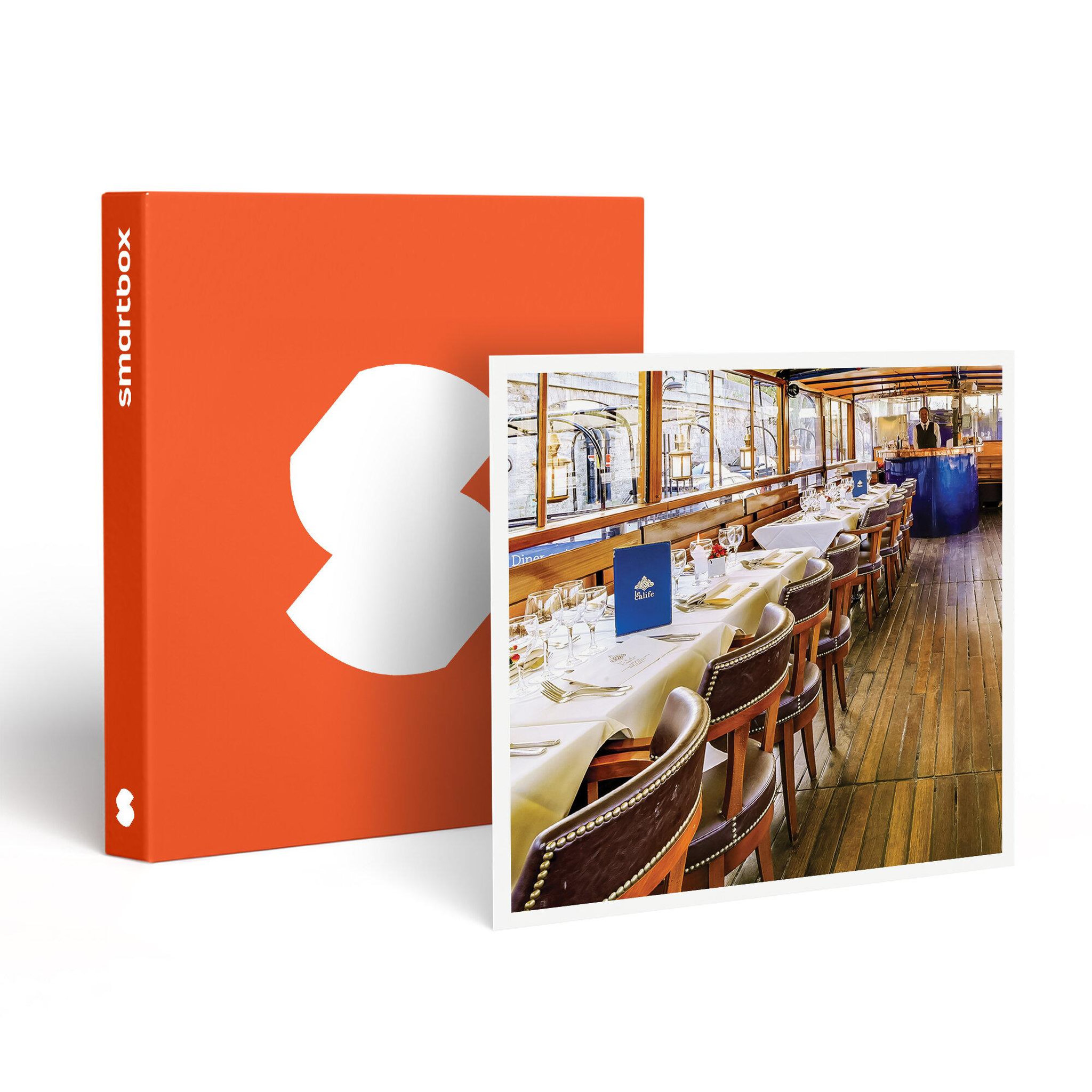 Smartbox 2h de croisière sur la seine avec cocktail et déjeuner gastronomique en famille - coffret cadeau gastronomie