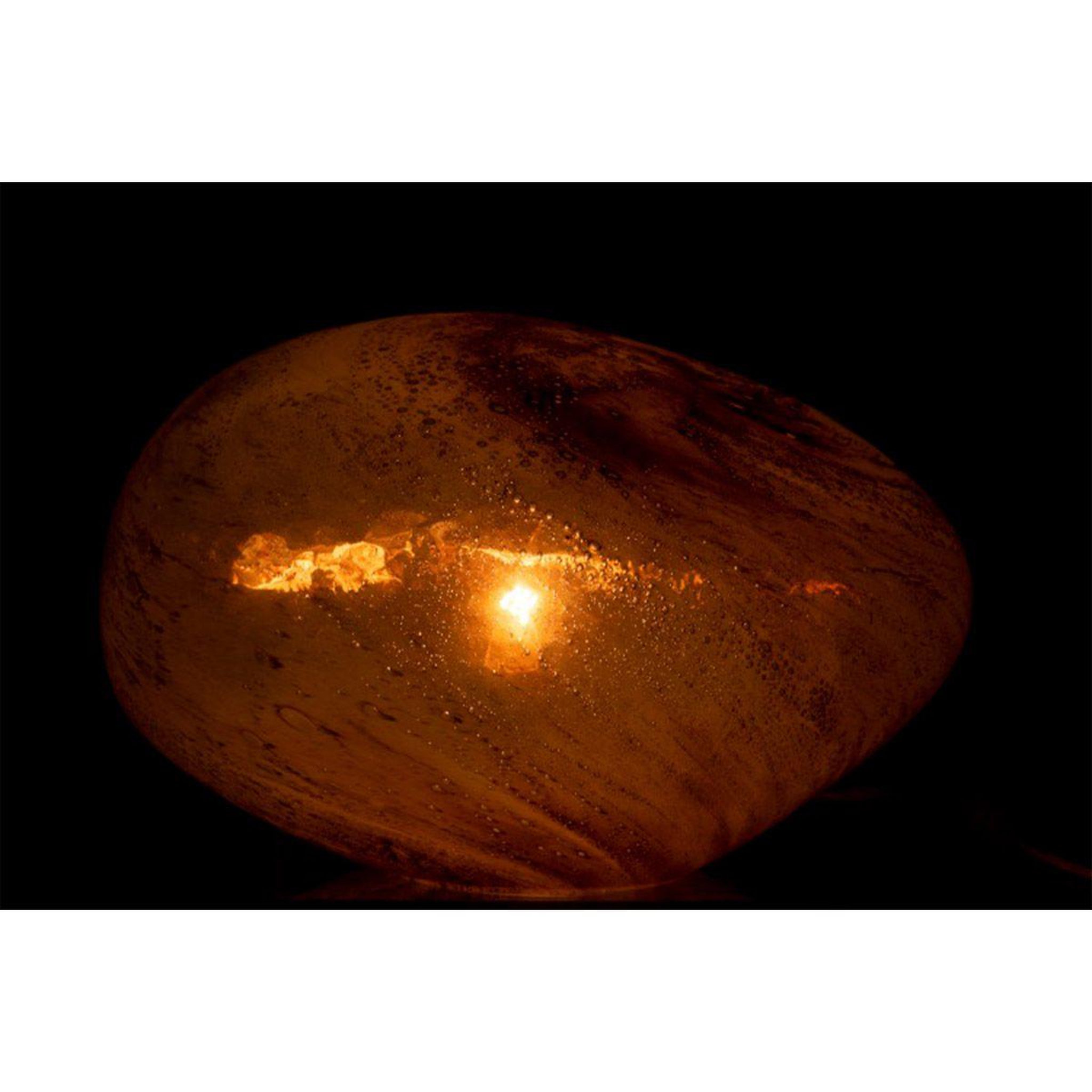 Voir la diapositive 3 : J-LINE Lampe à Poser en Verre  Dany  40cm Marron