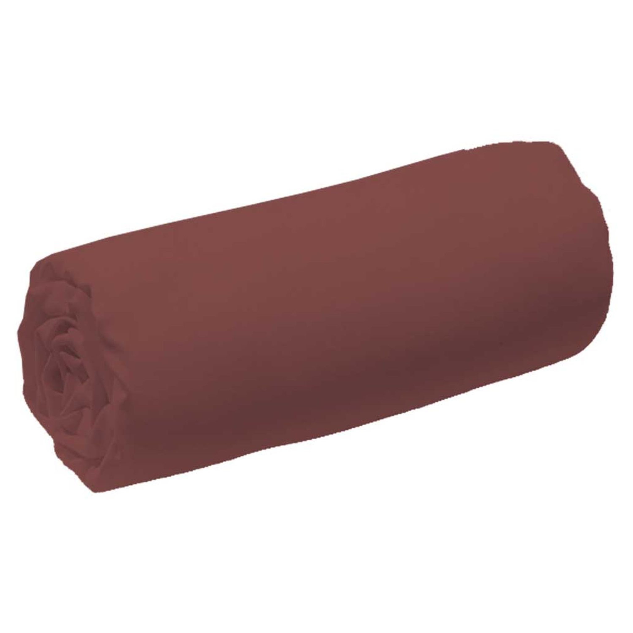 Voir la diapositive 1 : Drap housse uni en coton 65 fils 