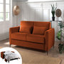 Voir la diapositive 5 : LISA DESIGN Owen - canapé 3 places convertible express couchage quotidien 140 cm matelas 12 cm en velours
