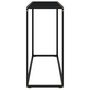 Voir la diapositive 3 : VIDAXL Table console Noir 100x35x75 cm Verre trempe