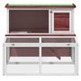 Voir la diapositive 3 : VIDAXL Clapier moka 102x90x84,5 cm bois de pin massif