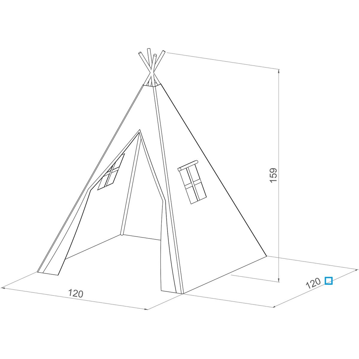 Sunny  Tipi extérieur Alba 