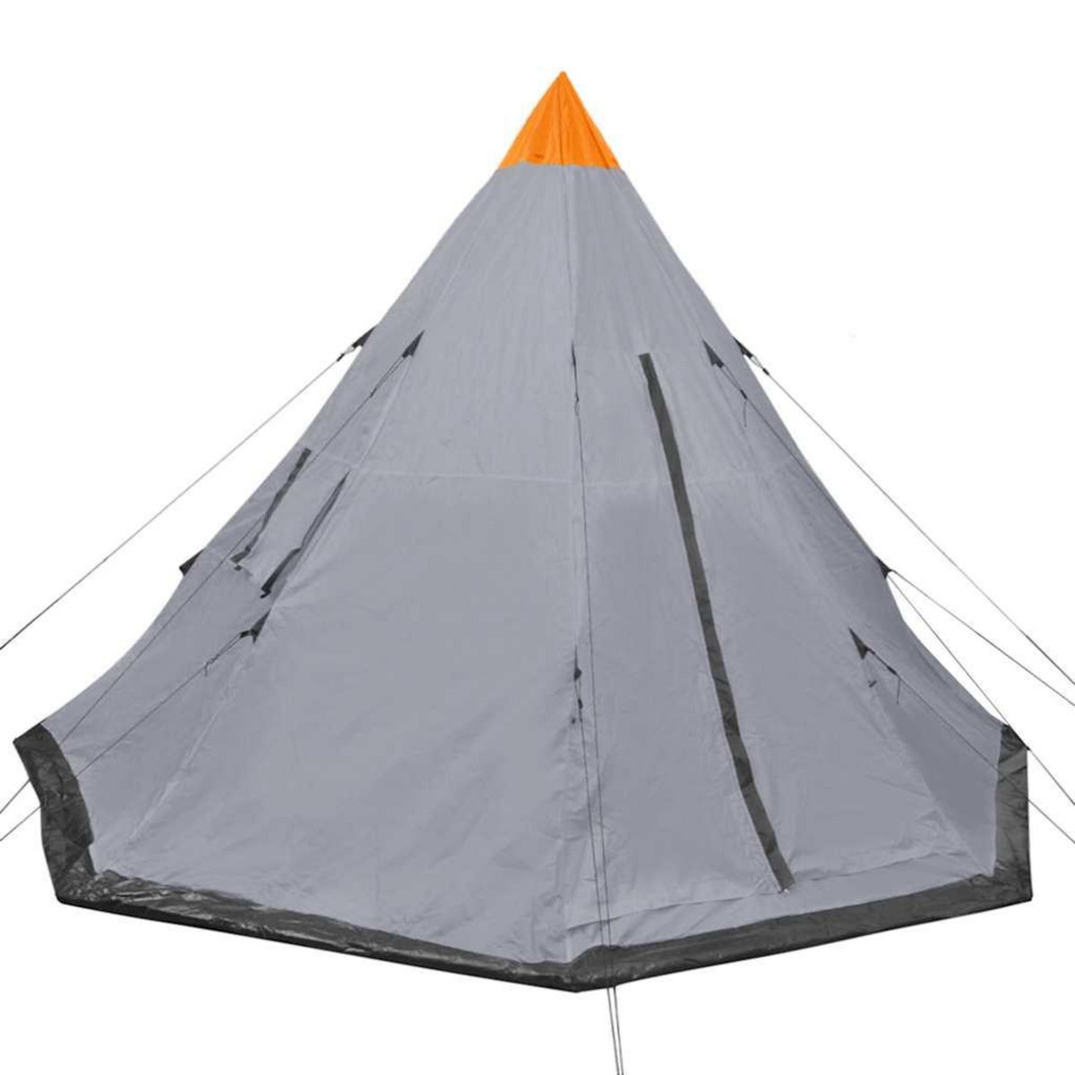 VIDAXL Tente pour 4 personnes Gris