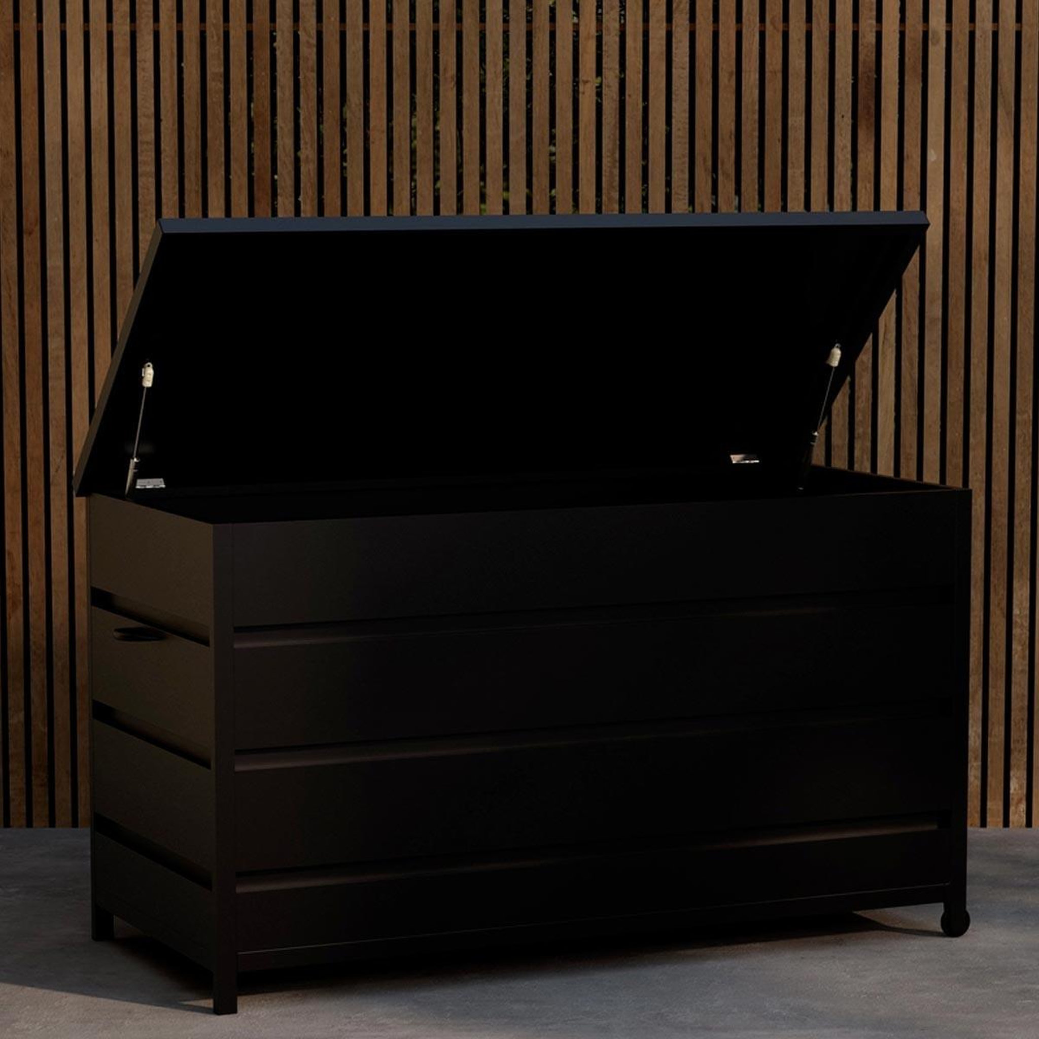 Voir la diapositive 4 : Paris Prix Coffre de jardin  nisis  130cm noir