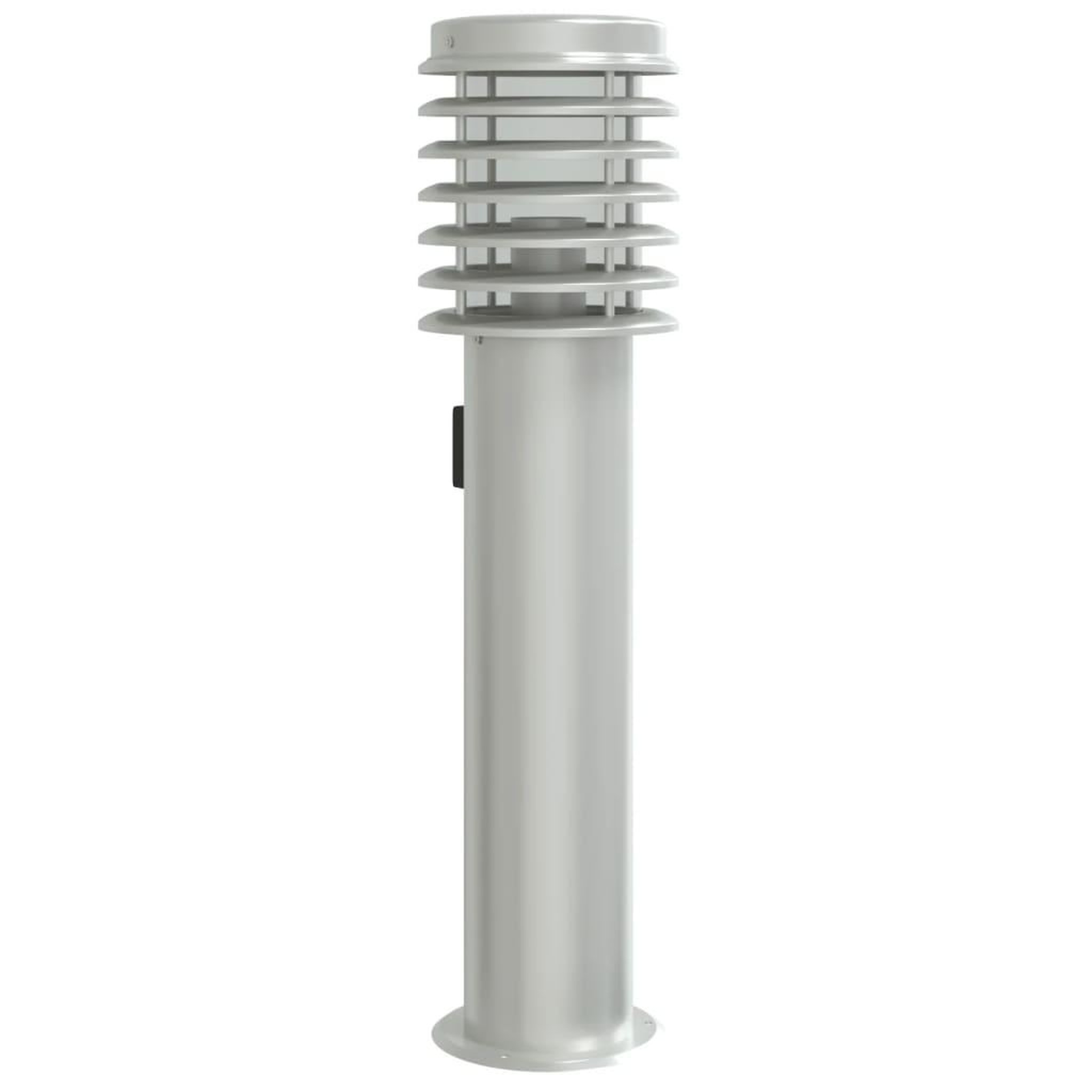 Voir la diapositive 2 : VIDAXL Lampadaire d'exterieur et sortie argente 60 cm acier inoxydable