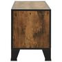 Voir la diapositive 4 : VIDAXL Meuble TV Marron rustique 105x36x47 cm Metal et MDF