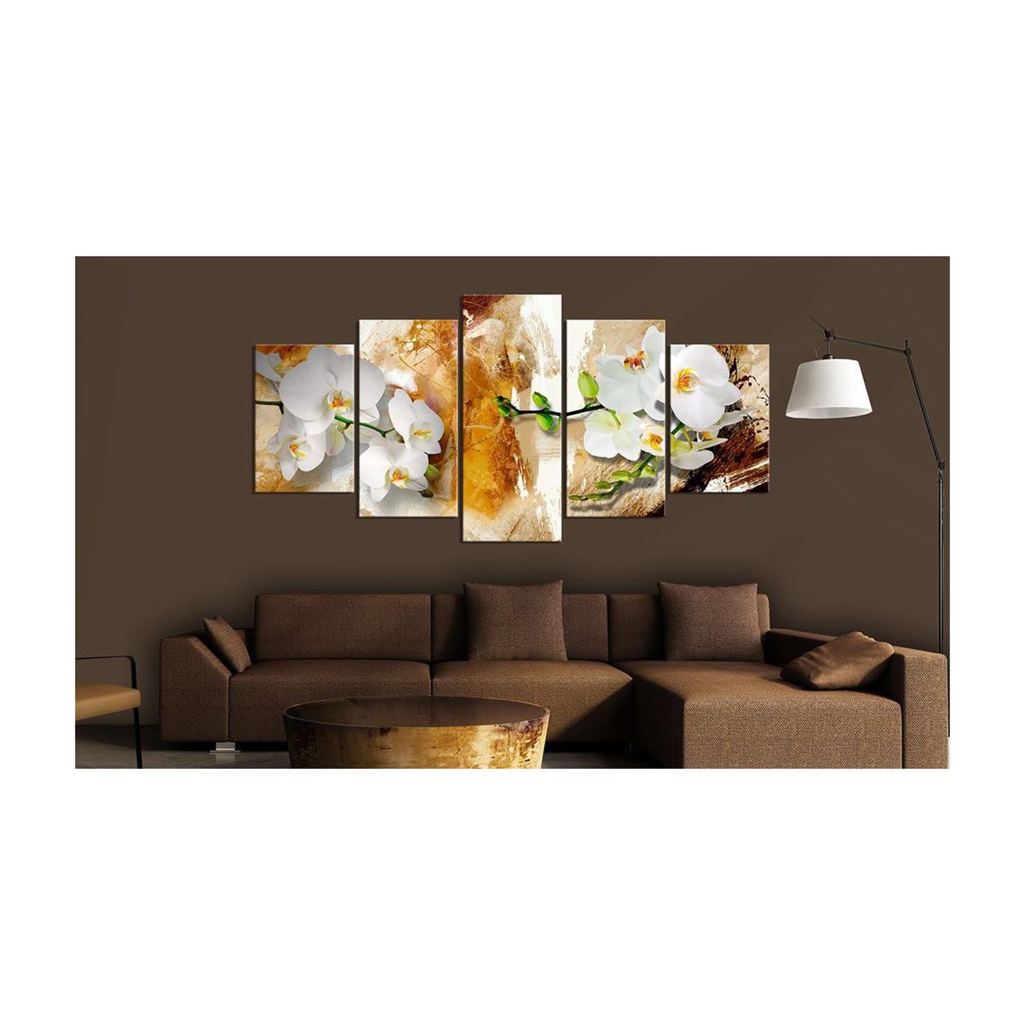 Voir la diapositive 2 : Paris Prix Tableau Imprimé  Brown Paint & Orchid
