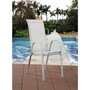 Voir la diapositive 2 : Habitat et Jardin Fauteuil jardin Textilène  Cordoba  - Phoenix - Écru - Lot de 4