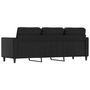 Voir la diapositive 5 : VIDAXL Canape a 3 places Noir 180 cm Similicuir