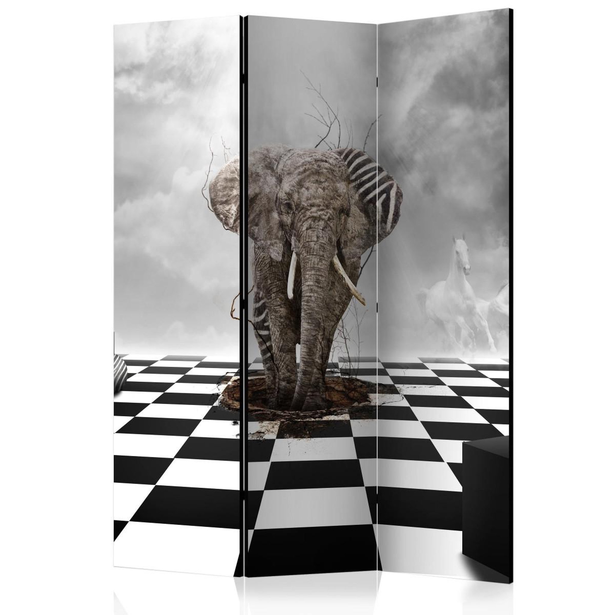 Paris Prix Paravent 3 volets  escape from africa  135x172cm