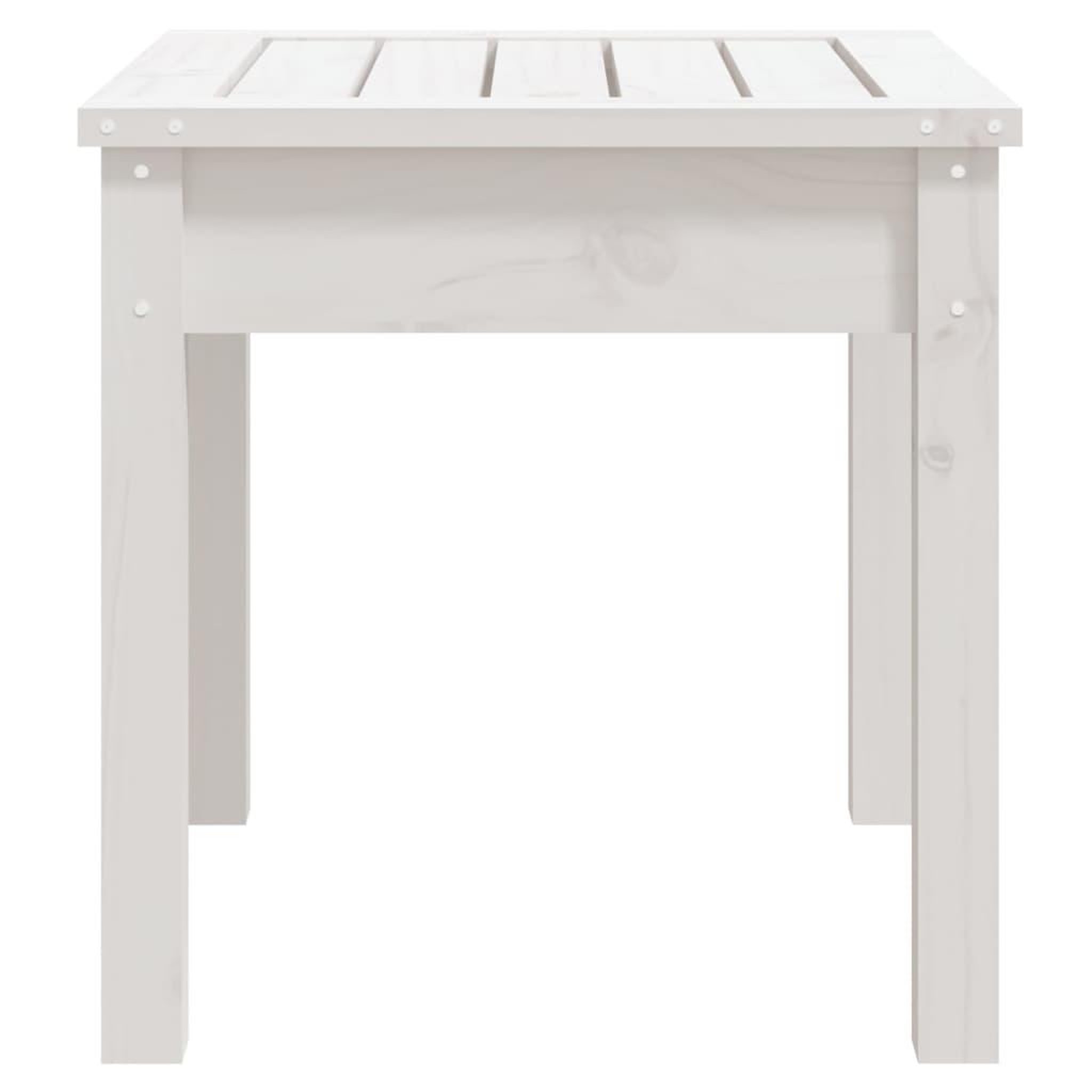 Voir la diapositive 5 : VIDAXL Banc de jardin blanc 50x44x45 cm bois massif de pin