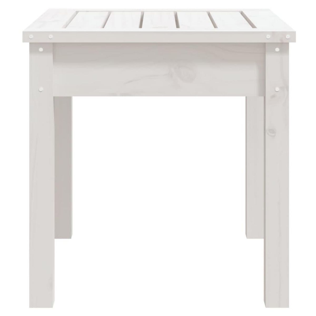 VIDAXL Banc de jardin blanc 50x44x45 cm bois massif de pin