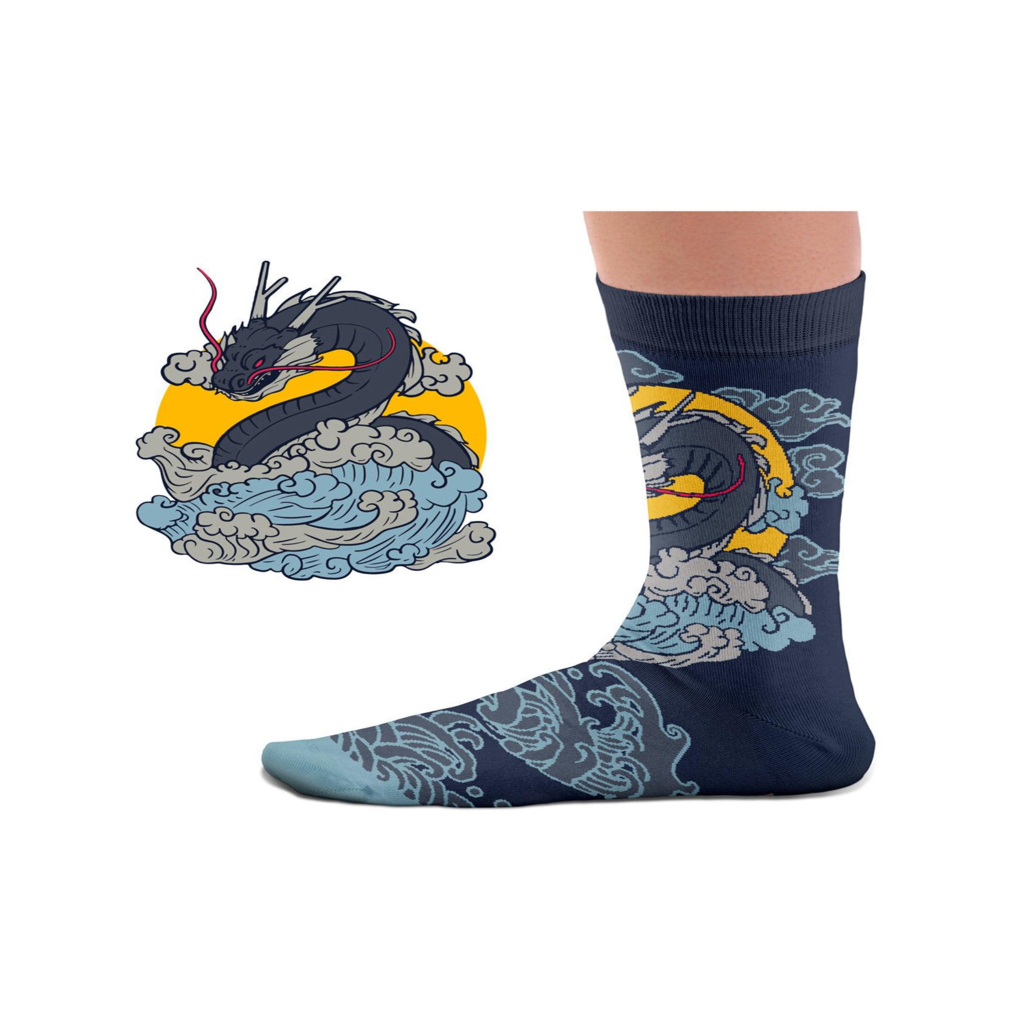 Voir la diapositive 4 : SOCK AFFAIRS Chaussettes sock affairs dragon