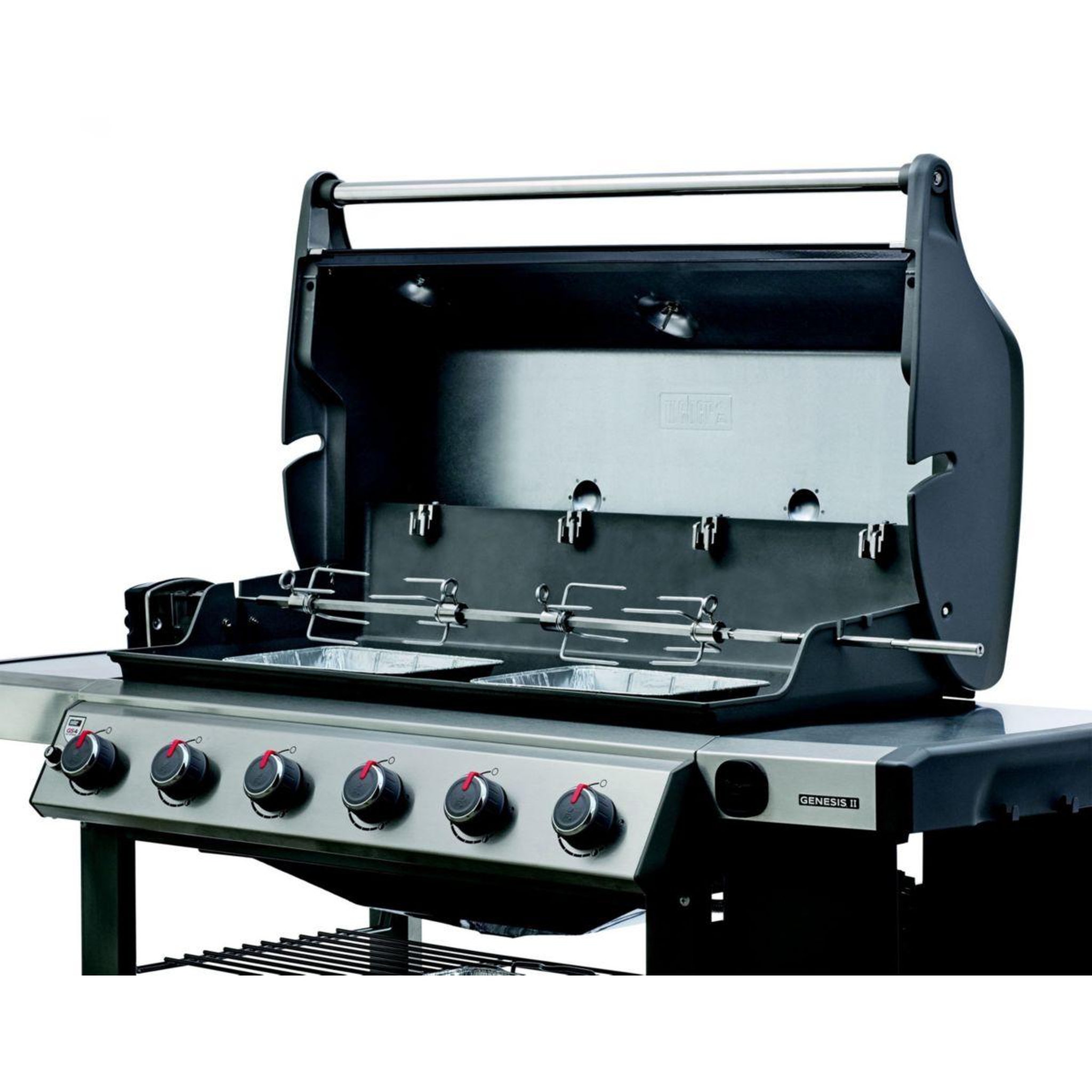 Voir la diapositive 5 : Weber Tourne broche barbecue pour Genesis II 4&6 brûleurs