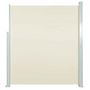 Voir la diapositive 2 : VIDAXL Auvent lateral retractable 160 x 500 cm Creme