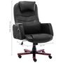 Voir la diapositive 6 : VIDAXL Chaise de bureau de massage Noir Similicuir