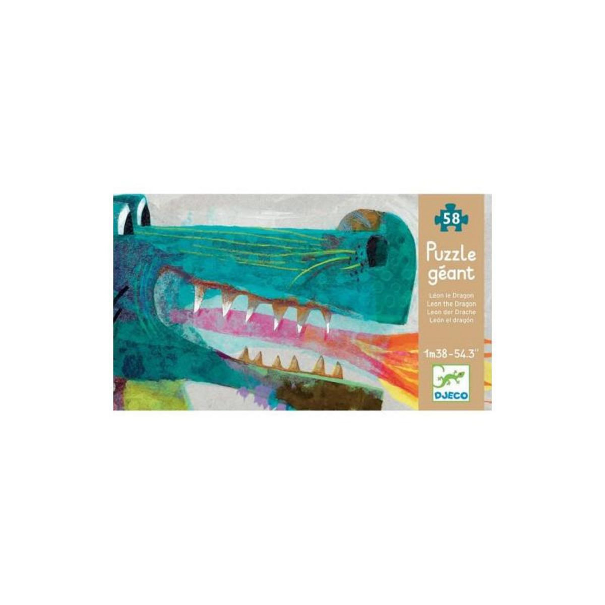 Djeco Djeco Puzzle Géant Léon le dragon 58 pièces