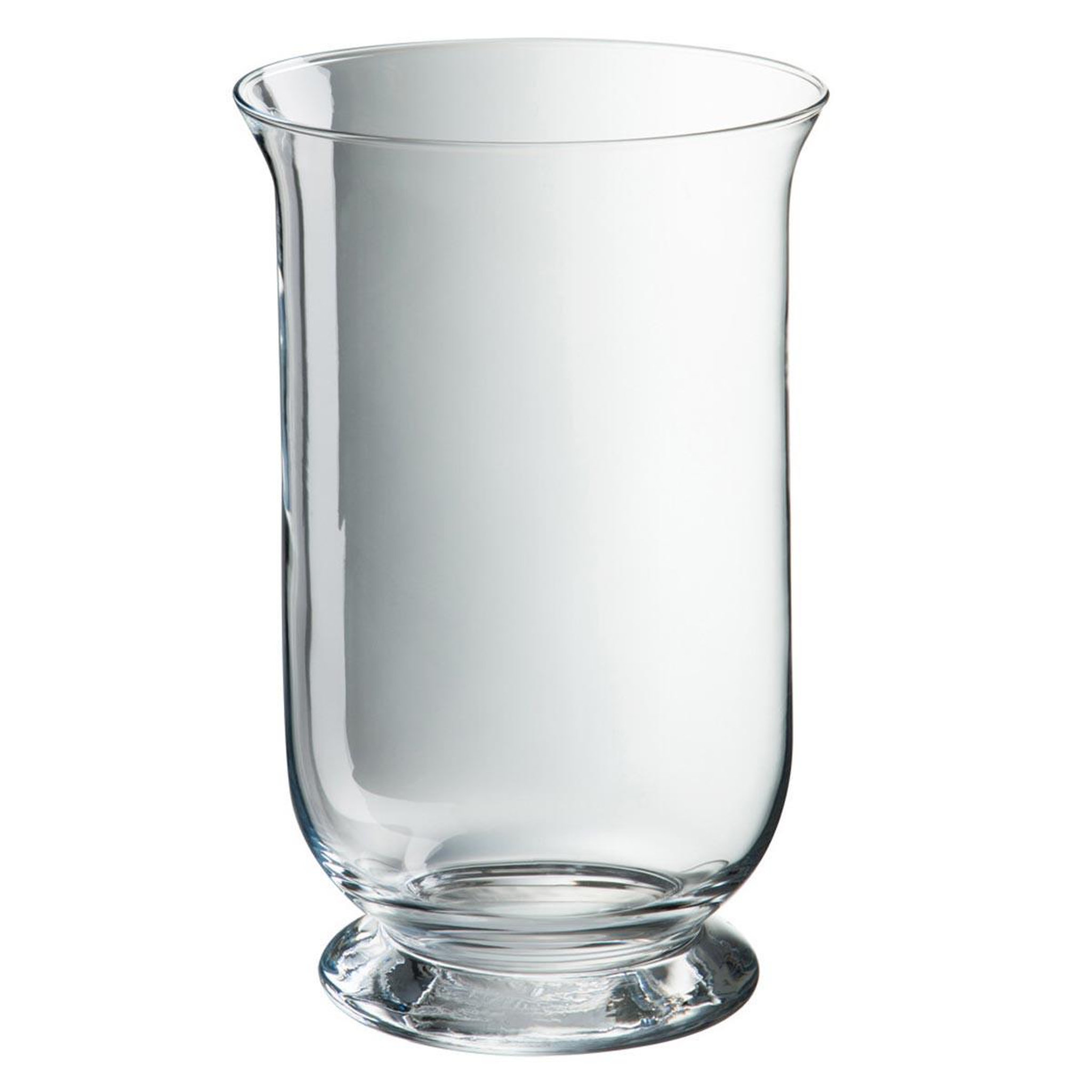 J-LINE Photophore design en verre  gordon  30cm transparent