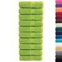 Voir la diapositive 2 : VIDAXL Serviettes de visage de qualité sup. SOLUND 10 pcs vert pomme