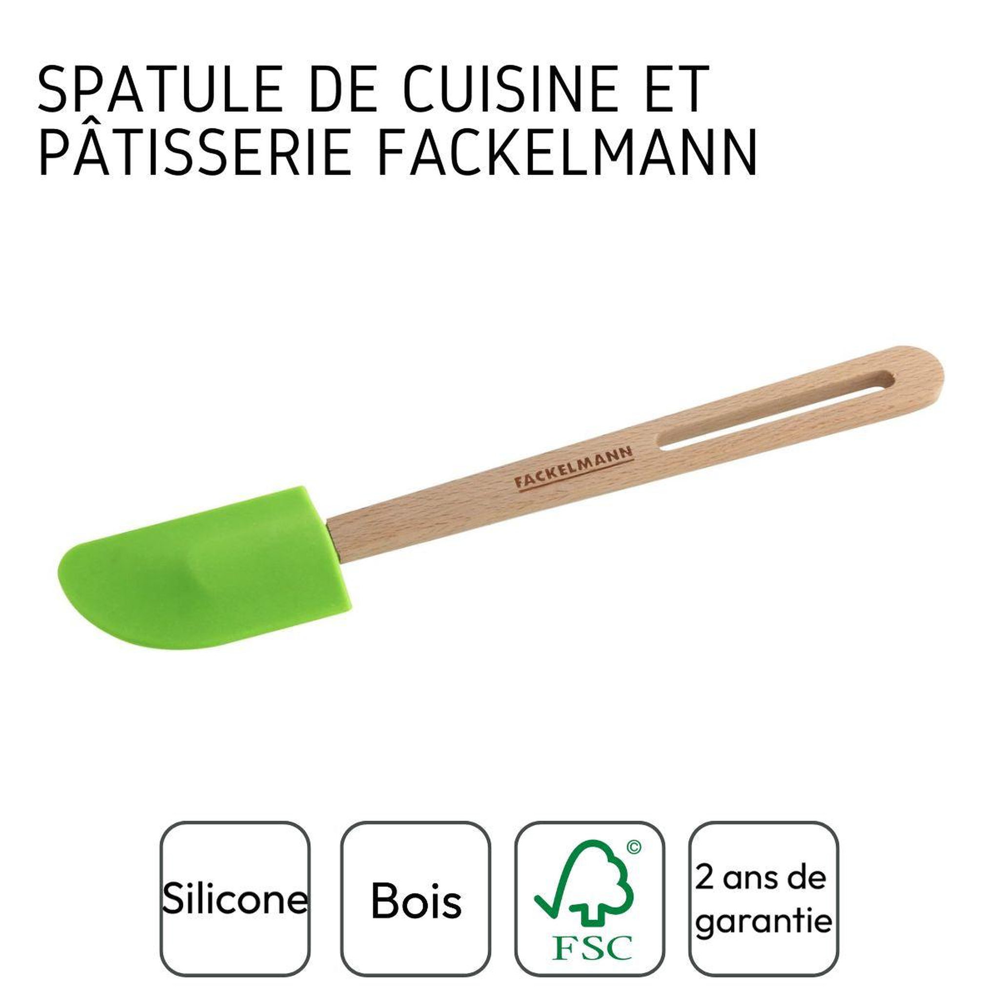 Voir la diapositive 4 : Fackelmann Ensemble de 2 spatules de cuisine et de pâtisserie 30 cm fackelmann