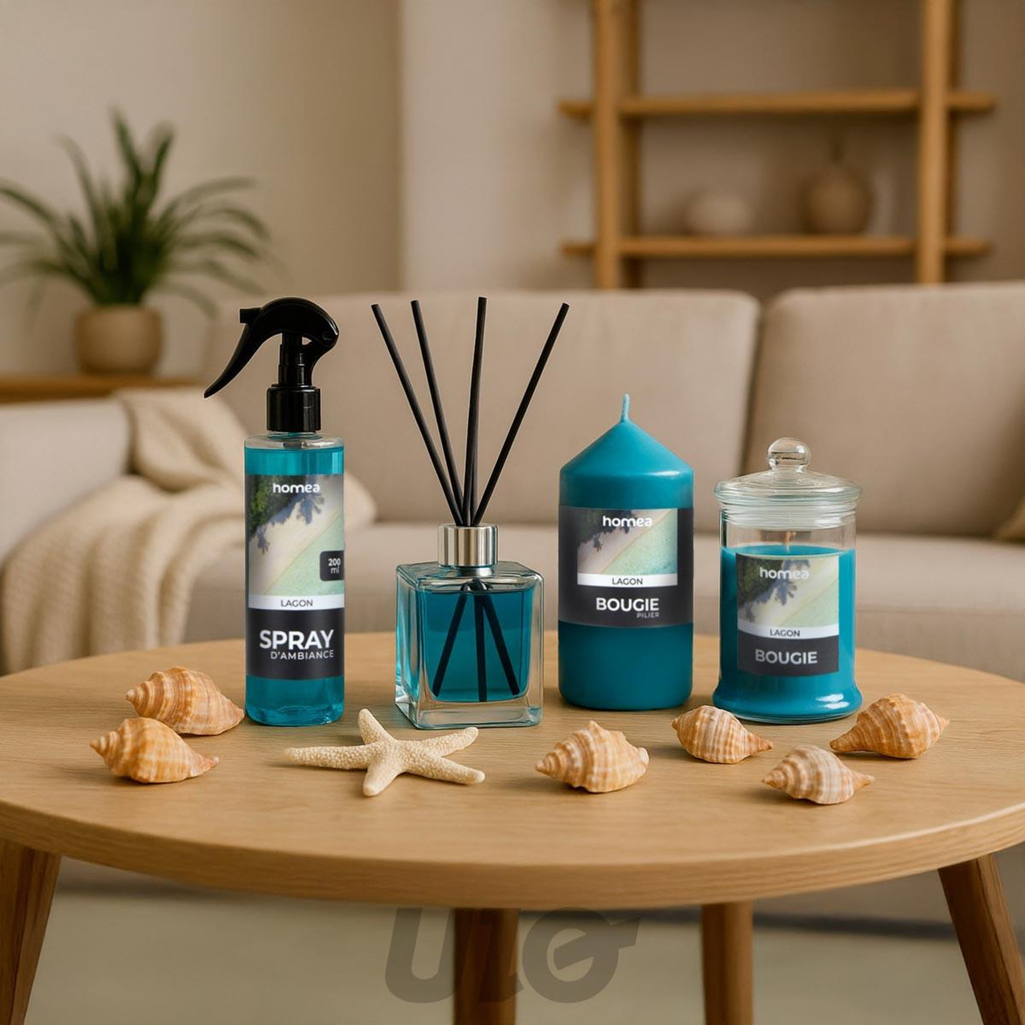 Voir la diapositive 2 : HOMEA Spray d'ambiance  essentiel ii  200ml lagon
