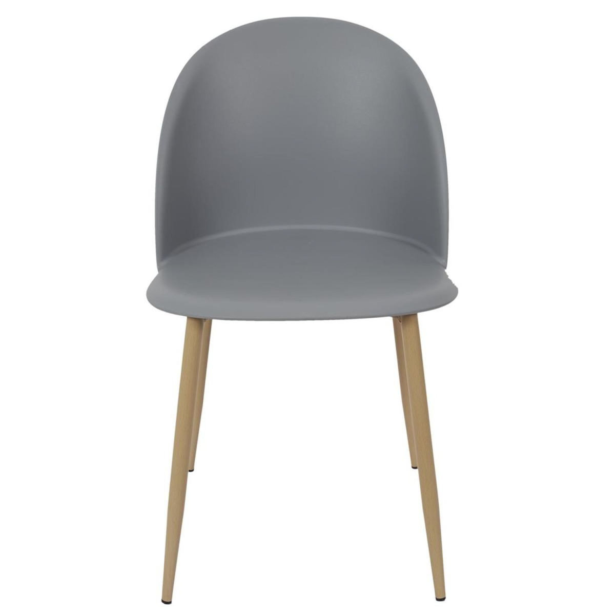Paris Prix Lot de 2 Chaises Scandinave  Bergen  81cm Gris