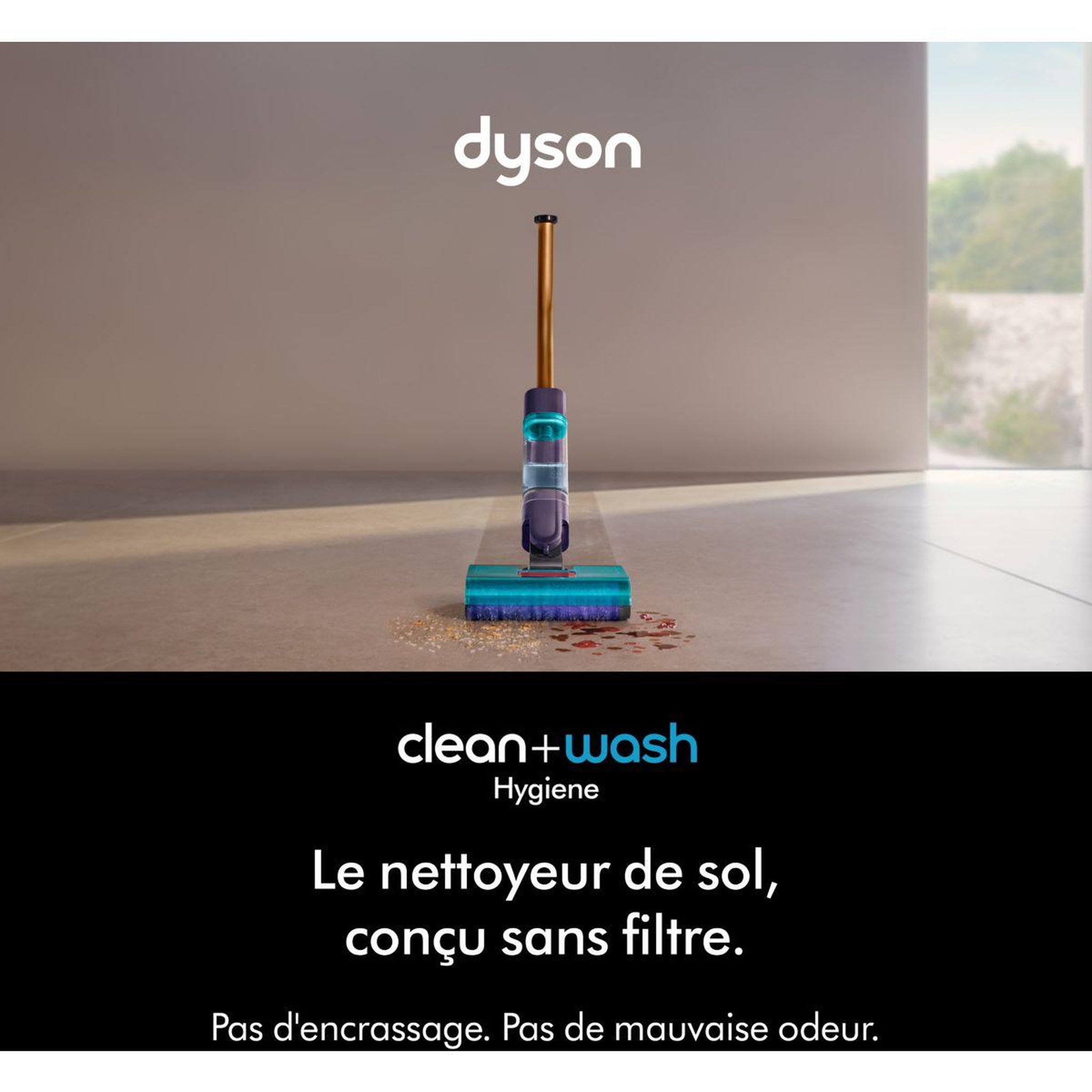 Voir la diapositive 2 : Dyson Nettoyeur de sol clean+wash hygiène