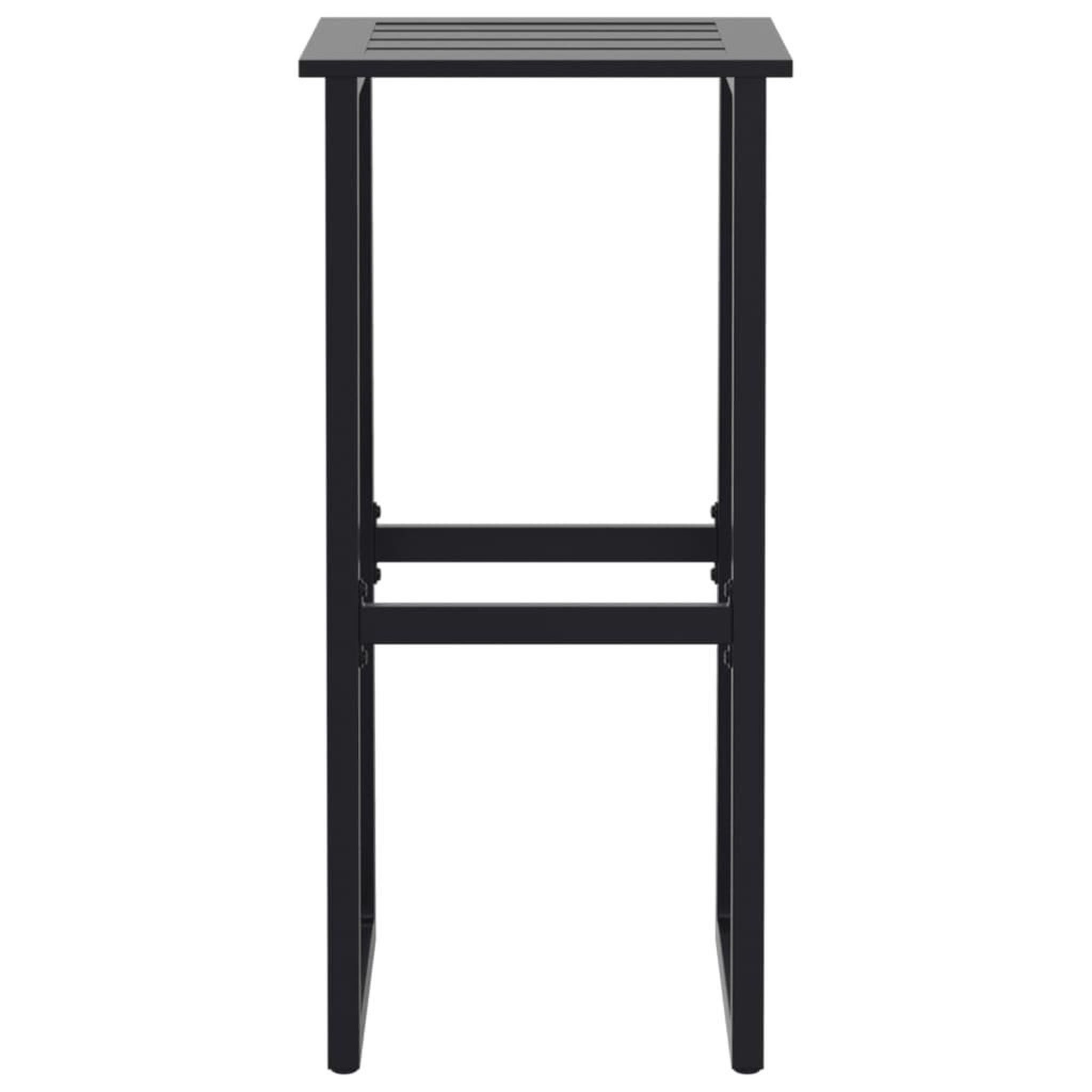 Voir la diapositive 5 : VIDAXL Tabourets de bar lot de 2 noir acier enduit de poudre