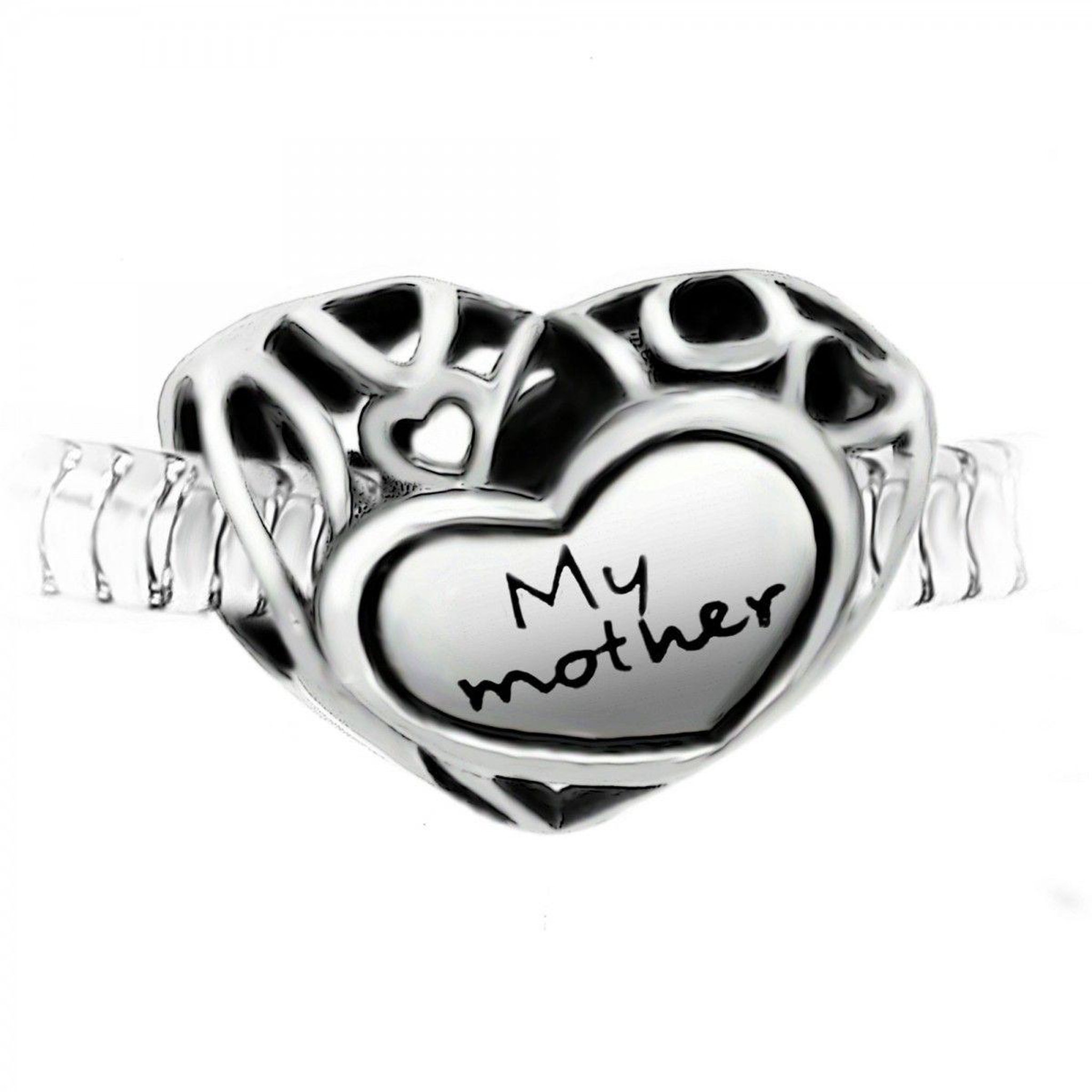 SC CRYSTAL Charm perle  My mother  acier par SC Crystal