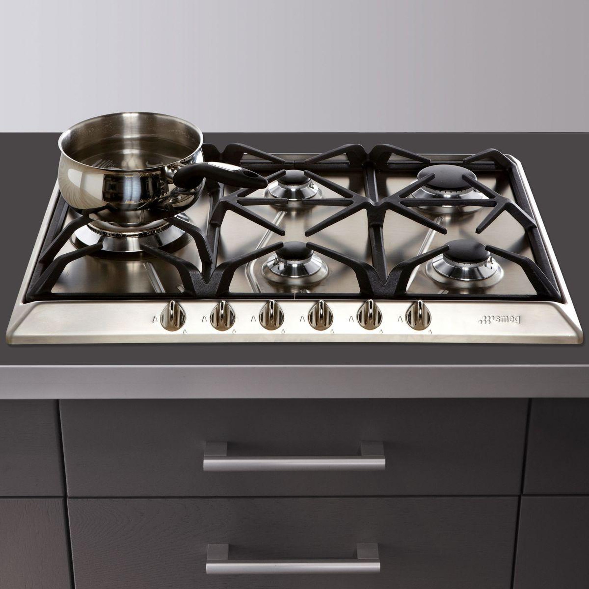 Voir la diapositive 4 : SMEG Plaque gaz SRV575GH5