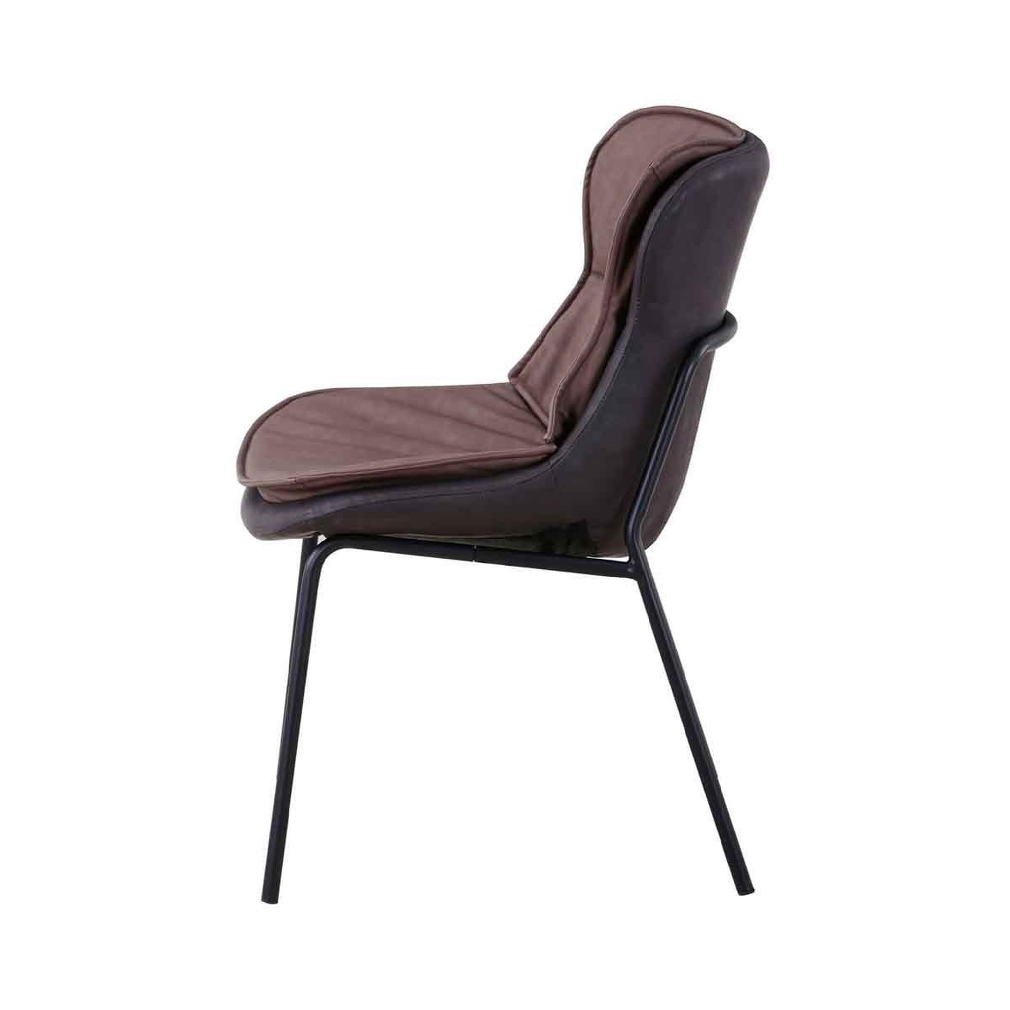 Voir la diapositive 3 : Paris Prix Chaise design  brady  84cm marron clair & foncé