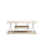 Habitat et Jardin Meuble TV en bois  Canaz  - 120 x 30 x 33 cm - TravertinNoir