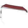 Voir la diapositive 4 : VIDAXL Auvent retractable automatique bordeaux 350x250 cm