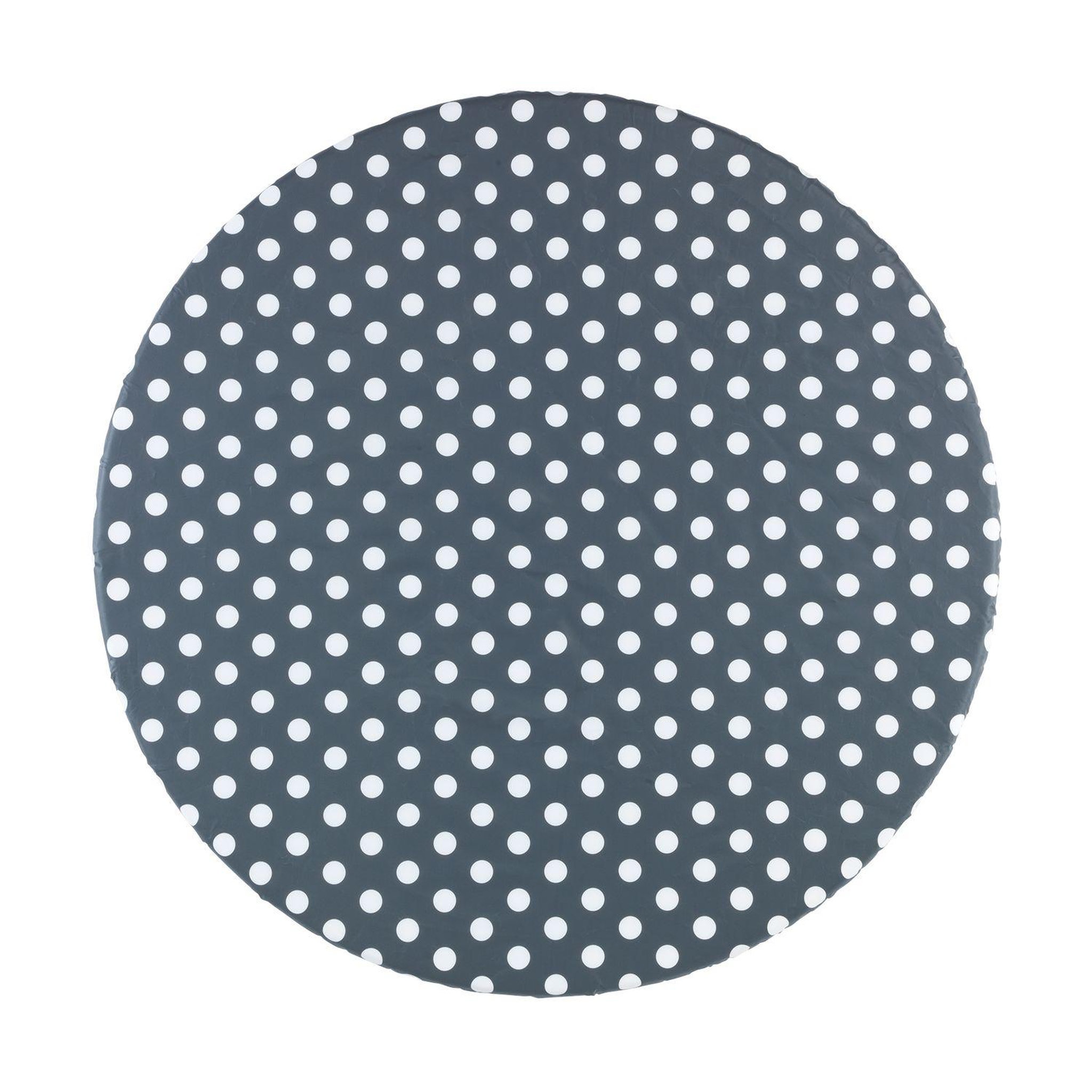Wenko Housse de table élastique à pois - Blanc