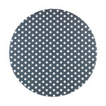 Wenko Housse de table élastique à pois - Blanc