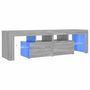 Voir la diapositive 5 : VIDAXL Meuble TV avec lumieres LED Sonoma gris 140x36,5x40 cm