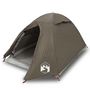 Voir la diapositive 2 : VIDAXL Tente de camping a dome 2 personne marron impermeable