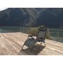Voir la diapositive 2 : Habitat et Jardin Fauteuil de jardin relax zéro gravité  Sintra  - Noir
