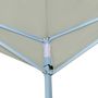 Voir la diapositive 3 : VIDAXL Belvedere pliable 5x5 m Creme