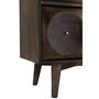Voir la diapositive 6 : Paris Prix Commode 6 Tiroirs en Bois  Circle  99cm Marron Foncé