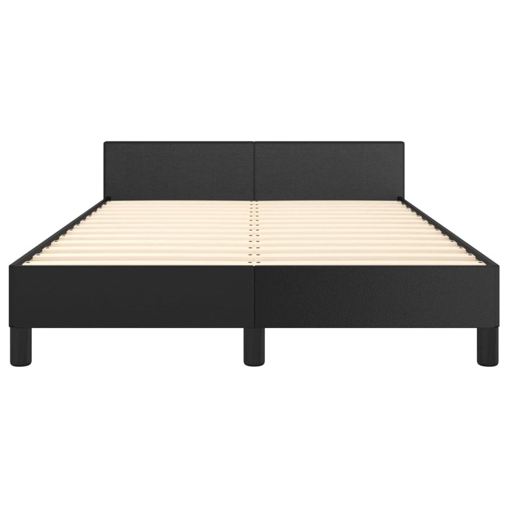 Voir la diapositive 5 : VIDAXL Cadre de lit avec tete de lit sans matelas noir 120x200 cm