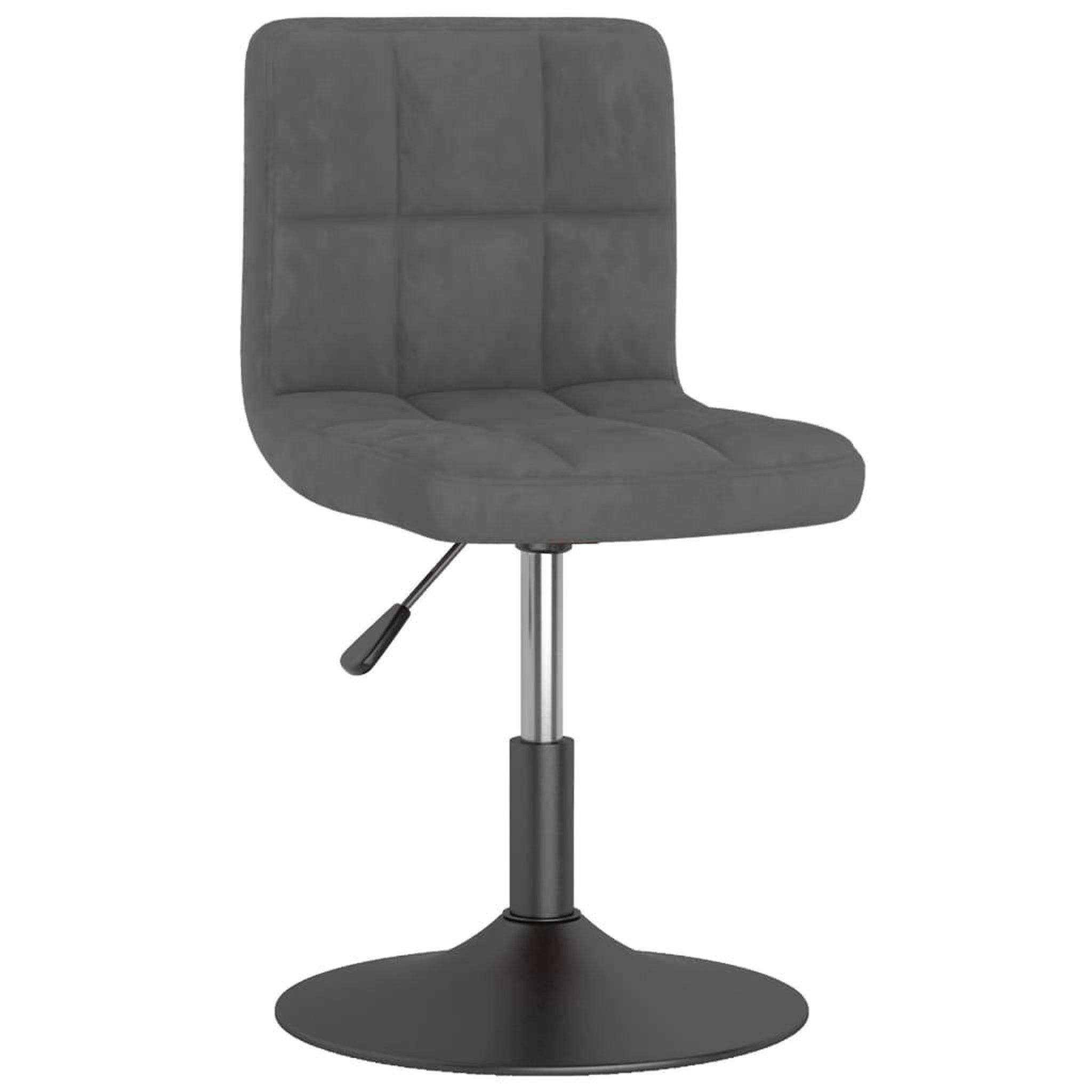 Voir la diapositive 3 : VIDAXL Chaises pivotantes a manger lot de 2 gris fonce velours