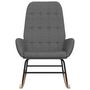 Voir la diapositive 3 : VIDAXL Chaise à bascule Gris clair Tissu