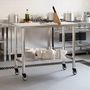 Voir la diapositive 3 : VIDAXL Table de travail de cuisine avec roues 110x55x85 cm inox