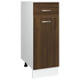 Voir la diapositive 2 : VIDAXL Armoire de plancher a tiroir  Lyon  Chene marron 30x46x81,5 cm