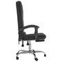 Voir la diapositive 4 : VIDAXL Fauteuil de massage inclinable de bureau Noir Velours