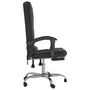 Voir la diapositive 4 : VIDAXL Fauteuil de massage inclinable de bureau Noir Velours